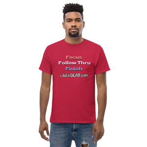 Focus Follow Through Finish ididitgear Unisex classic tee