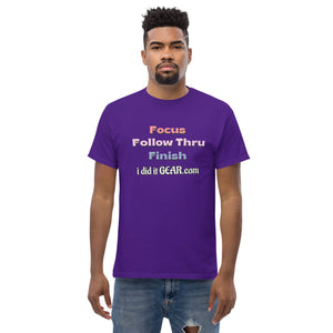 Focus Follow Through Finish ididitgear Unisex classic tee