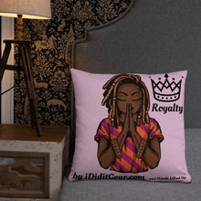 Load image into Gallery viewer, I Am Royalty Black Woman Pillow