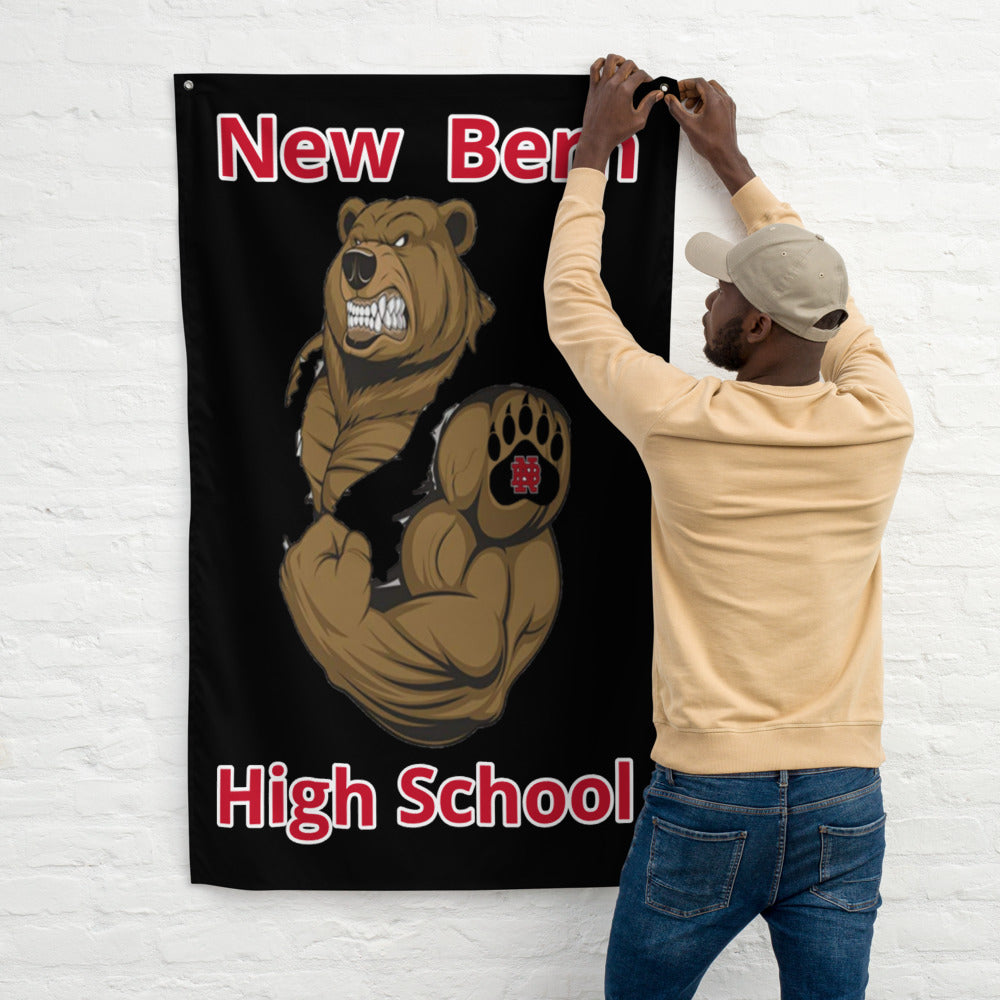 New Bern High School Black Bear Flag