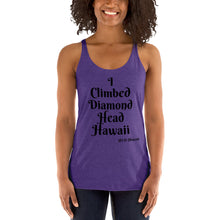 Load image into Gallery viewer, I Climbed Diamond Head Hawaii Women&#39;s Racerback Tank