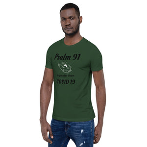Psalm 91 is greater than COVID 19 Short-Sleeve Unisex T-Shirt