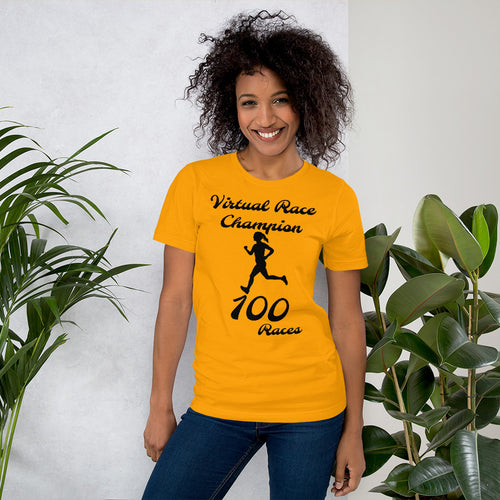 Virtual Race Champion 100 races Women's T-Shirt