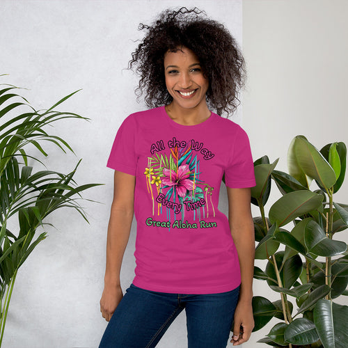 Great Aloha Run All the way every time Unisex t-shirt
