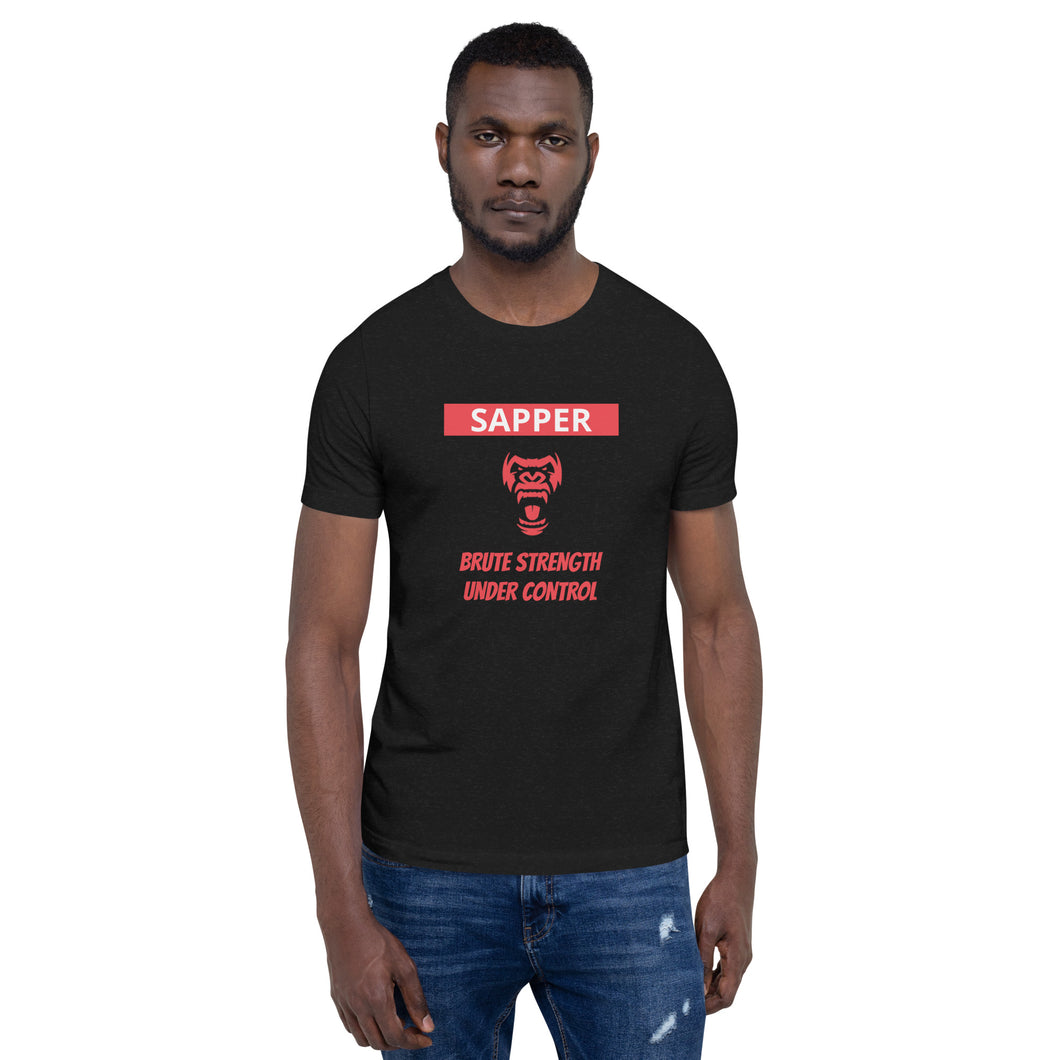 Sapper Brute Strength Under Control Unisex t-shirt