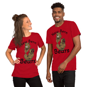 New Bern Bears Muscle Bear #2 Customizeable Red Short-Sleeve Unisex T-Shirt