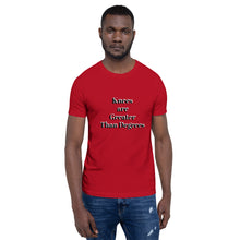 Load image into Gallery viewer, Knees are greater than degrees v1 Unisex t-shirt